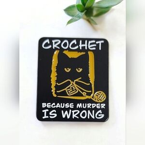 NEW‼️Crochet Humor Enamel Pin